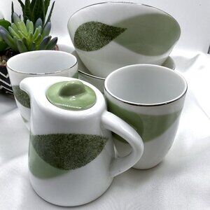 Narumi China Ware 5 Piece Set Cups Bowls Teapot
